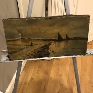 Seascape,late 19th century,oil on canvas,probably England,